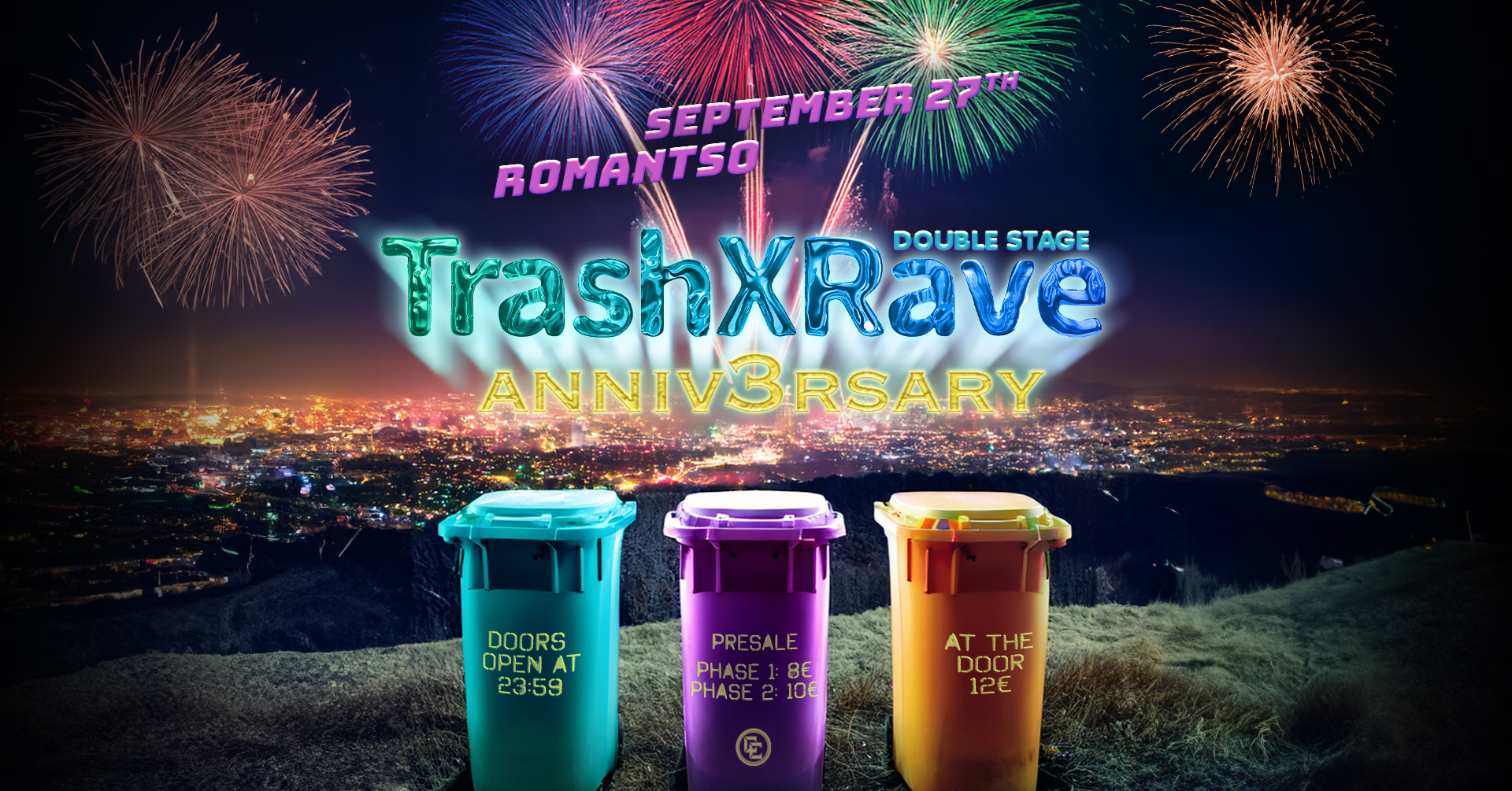 Poster for TrashXRave Anniv3rsary: Double Stage 27.09