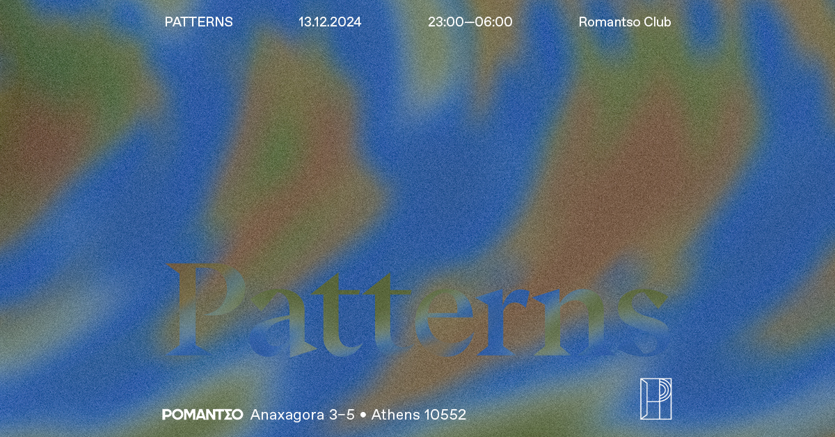 Poster for PATTERNS at Romantso 13.12