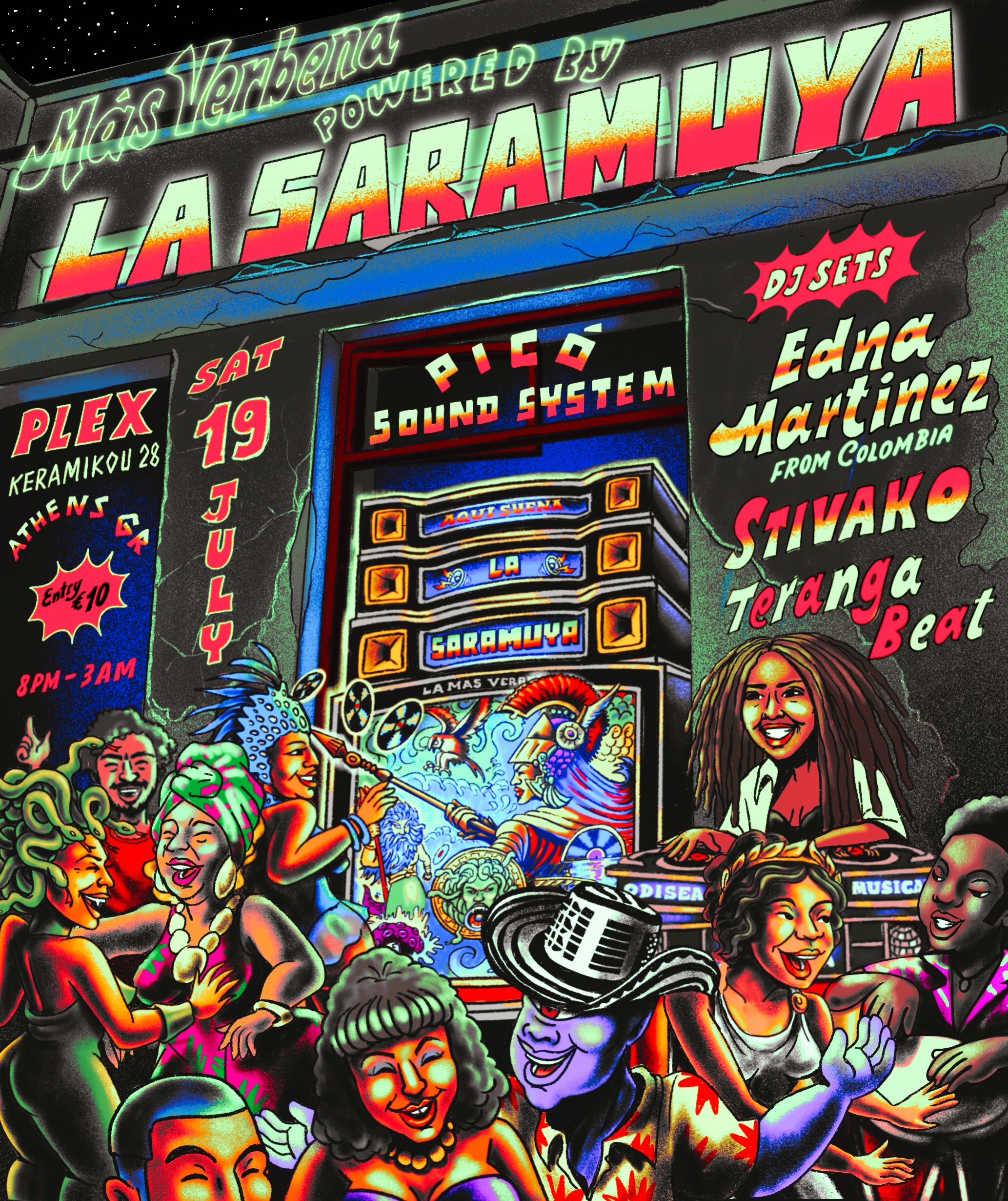 Poster for La Saramuya presents Edna Martinez