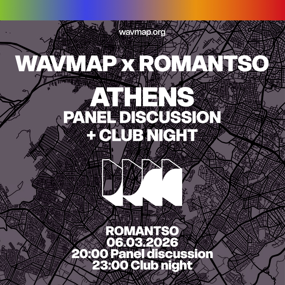 Poster for WAVMAP: Panel Discussion & Club Night