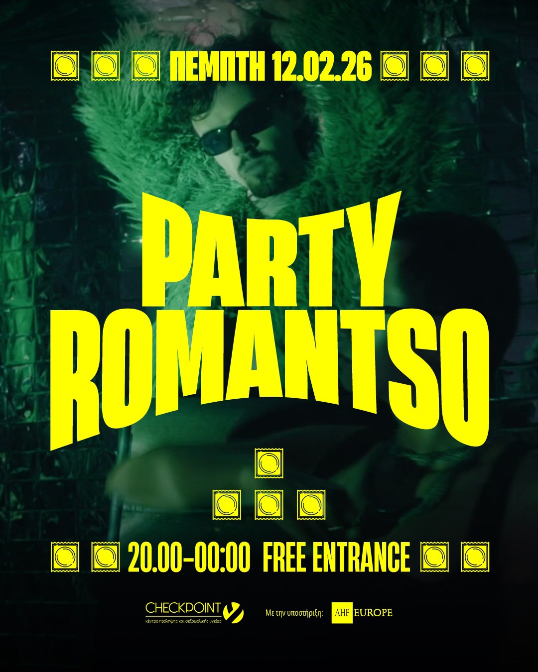 Poster for CONDOM PARTY - CHECKPOINT x ROMANTSO