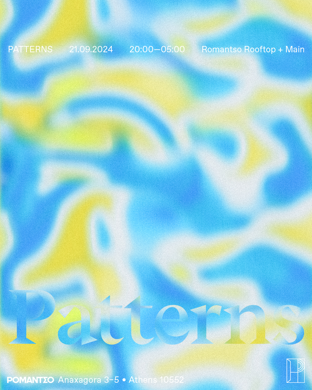 Poster for Patterns at Romantso 21.09