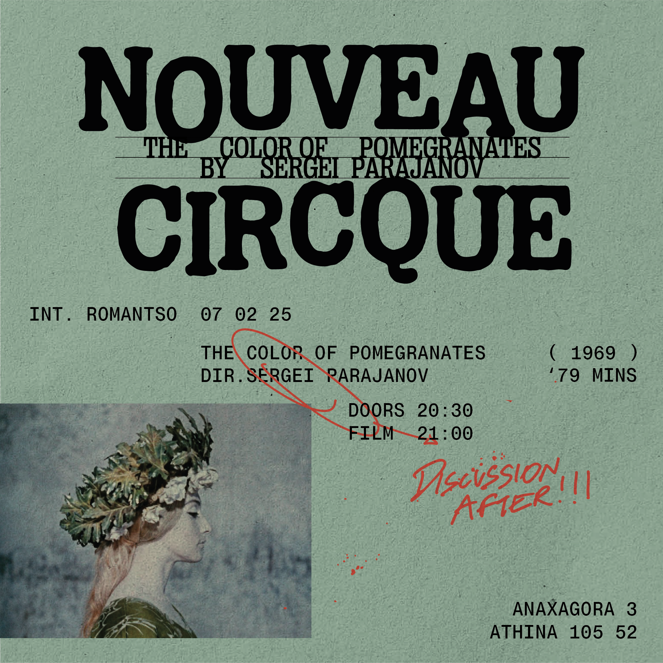 Poster for NOUVEAU CIRQUE | THE COLOR OF POMEGRANATES 