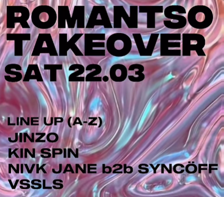 Poster for SOUNDNOW ROMANTSO TAKEOVER MARCH