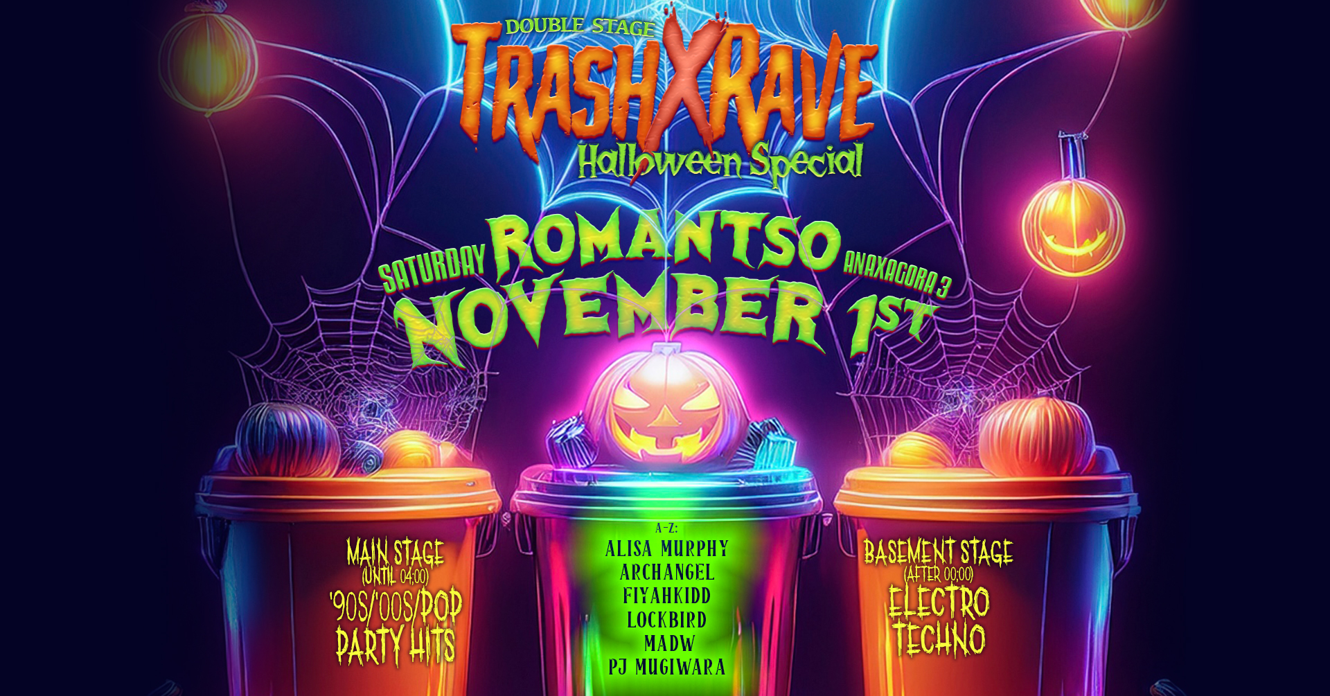 Poster for Trash x Rave: Halloween Edition