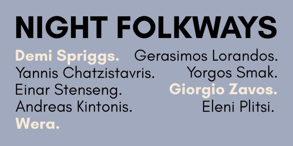 Poster for NIGHT FOLKWAYS