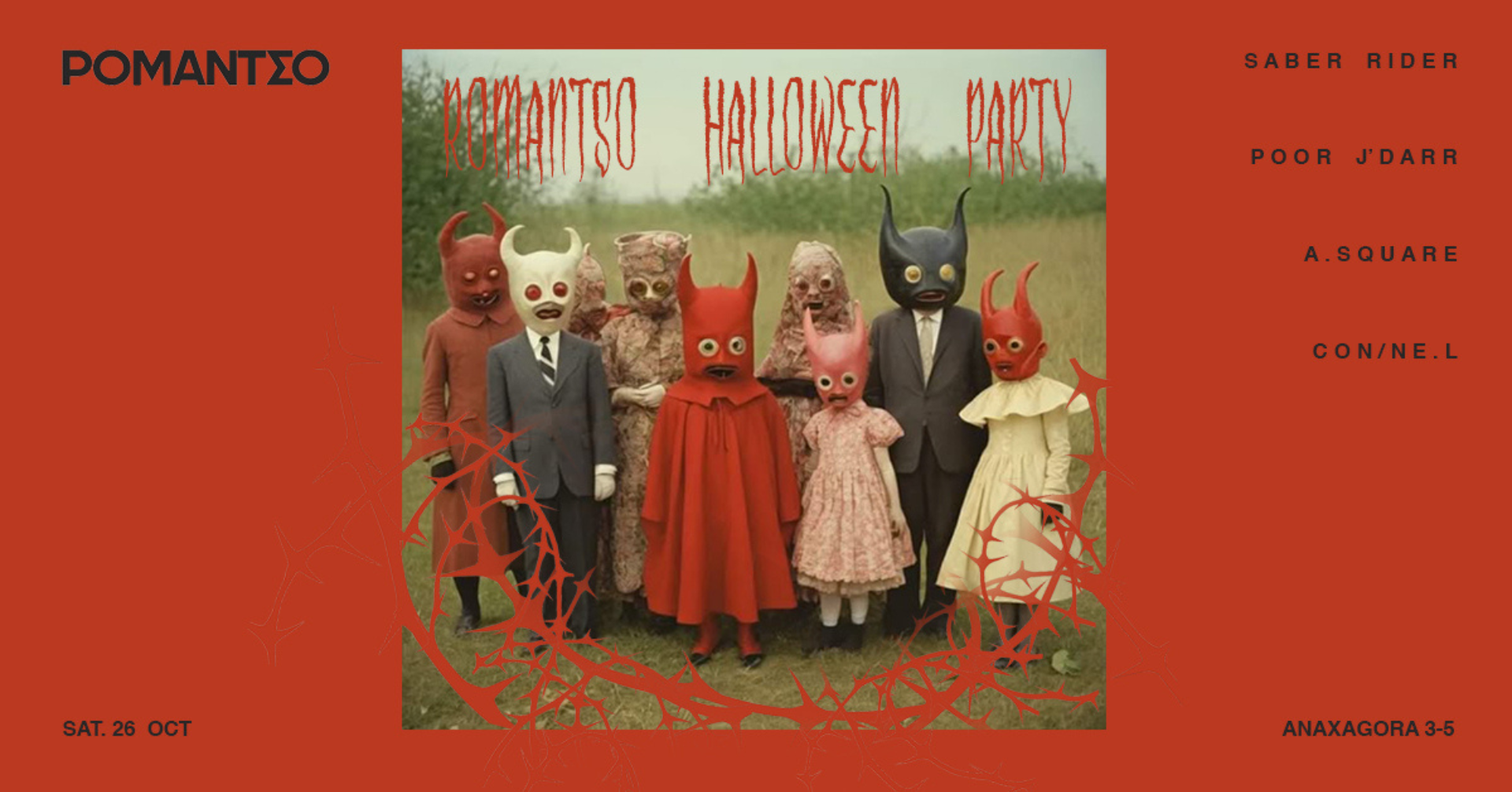 Poster for ROMANTSO HALLOWEEN PARTY