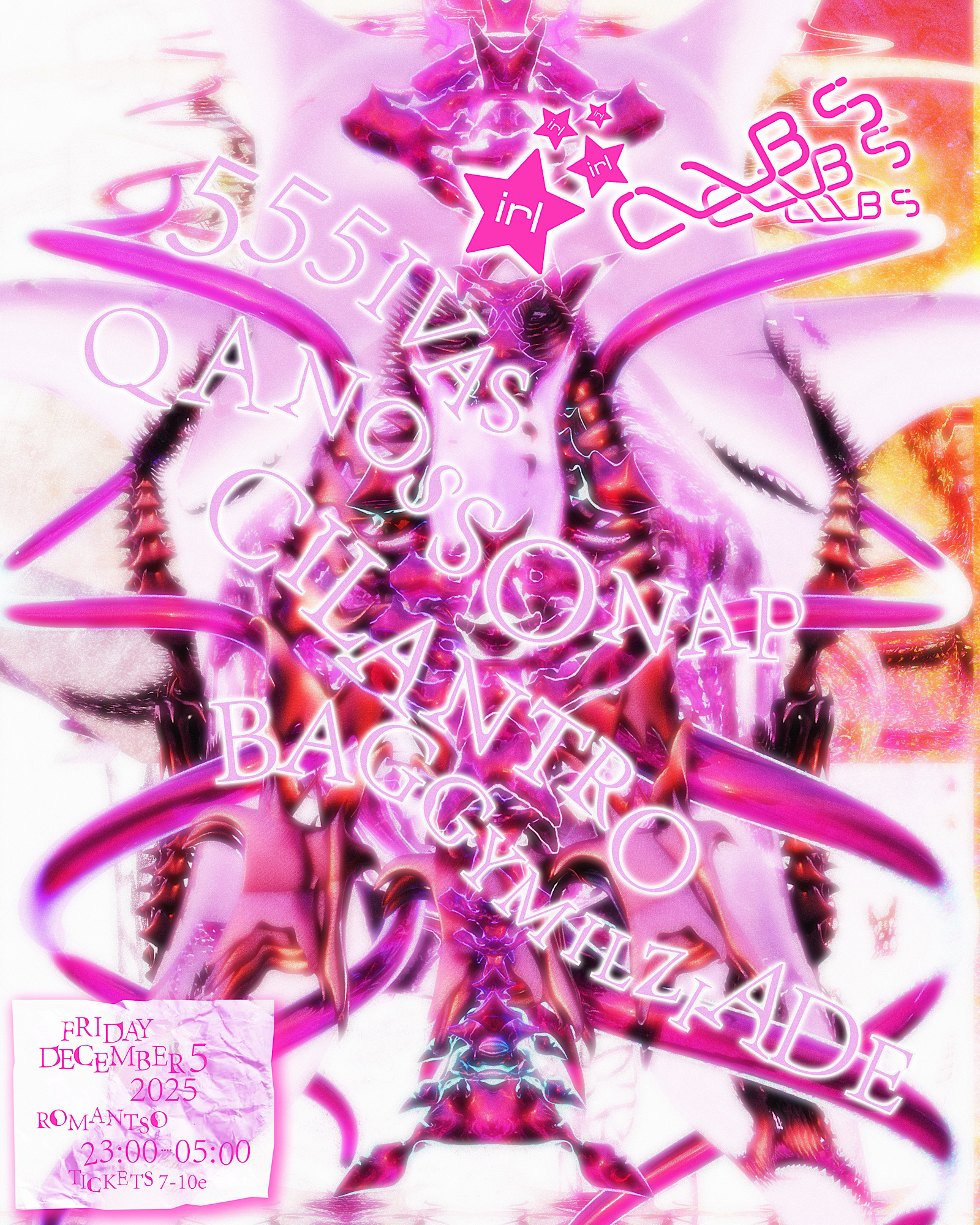 Poster for CLUB 5 ✮ IRL
